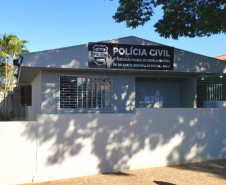 Fachada da delegacia