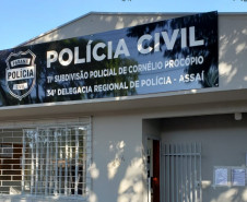 Fachada da delegacia
