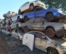 PCPR remove 1,6 mil veículos de pátios em Cascavel