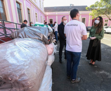 Entrega das doações a entidade Unidos Conseguimos