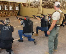 Policiais civis em curso em Cascavel