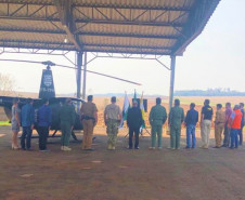 PCPR inaugura base aérea no oeste do Paraná