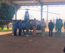PCPR inaugura base aérea no oeste do Paraná