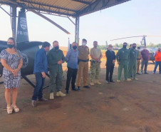 PCPR inaugura base aérea no oeste do Paraná