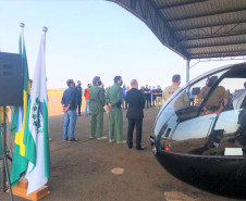 PCPR inaugura base aérea no oeste do Paraná