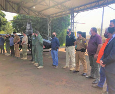 PCPR inaugura base aérea no oeste do Paraná