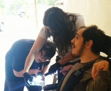 PCPR visita jovem e realiza sonho de conhecer agentes de segurança pública