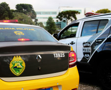 viaturas da Polícia Civil e Polícia Militar