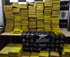 PCPR apreende 1 tonelada de maconha em Cascavel