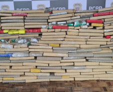 PCPR apreende cerca de 1,5 tonelada de maconha no Centro de Curitiba