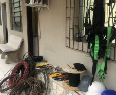 PCPR apreende materiais usados em furto