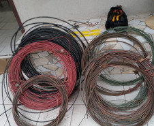 Fios elétricos são apreendidos em Guaratuba