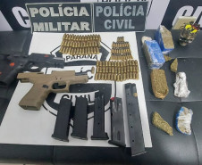 Armas, carregadores e munições são apreendidas por policiais civis