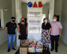 PCPR entrega cerca de 400 quilos de alimentos em ação beneficente