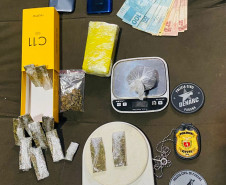 Materiais ilícitios apreendidos pela PCPR