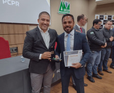 PCPR realiza entrega de medalhas para policiais civis em Francisco Beltrão 