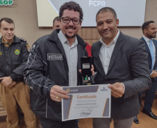 PCPR realiza entrega de medalhas para policiais civis em Francisco Beltrão 