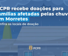 PCPR recebe doações para famílias afetadas pelas chuvas em Morretes 