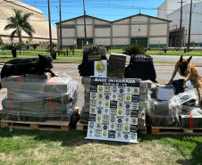 PCPR e Polícia Militar Rodoviária apreendem 1,4 toneladas de maconha e prendem homem em Iguaraçu 