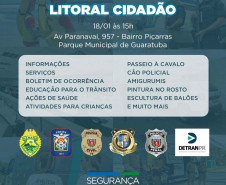 Programa Litoral Cidadão estará em Guaratuba nesta quarta-feira