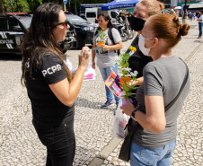 PCPR realiza evento Mulheres em Ação na praça Rui Barbosa em Curitiba  