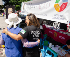 PCPR realiza evento Mulheres em Ação na praça Rui Barbosa em Curitiba  
