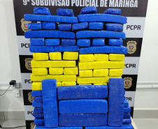 PCPR prende quatro pessoas e apreende 63 quilos de maconha em Maringá