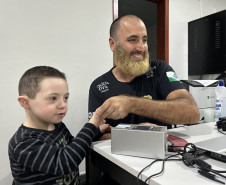 PCPR leva serviços aos alunos da Associação de Pais e Amigos dos Excepcionais em Foz do Iguaçu 