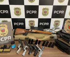 PCPR apreende arma de suspeito de ameaça em Umuarama