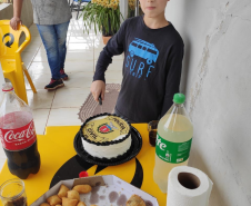 PCPR participa de aniversario de menino em Francisco Beltrão
