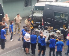 PCPR recebe visita de alunos com deficiência no grupo Tigre