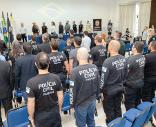 PCPR realiza entrega de medalhas de serviço policial para servidores de Paranaguá 