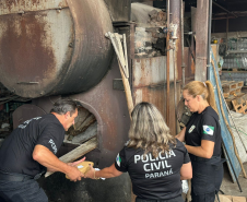 PCPR realiza segunda incineração de drogas apreendidas no Litoral durante o Verão Maior Paraná