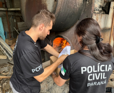 PCPR realiza segunda incineração de drogas apreendidas no Litoral durante o Verão Maior Paraná