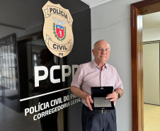Delegado da PCPR comemora 75 anos de idade e encerra carreira policial de quatro décadas