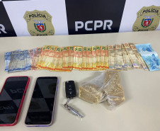 PCPR prende em flagrante duas pessoas por tráfico de drogas em Castro