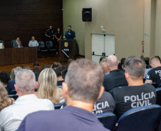 PCPR realiza entrega de medalhas de serviço policial para servidores das Subdivisões Policiais de Ponta Grossa e Telêmaco Borba 