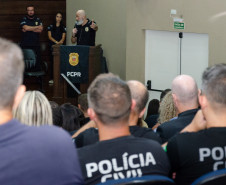 PCPR realiza entrega de medalhas de serviço policial para servidores das Subdivisões Policiais de Ponta Grossa e Telêmaco Borba 