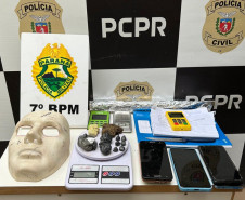 PCPR e PMPR prendem suspeito de tráfico de drogas em Rondon