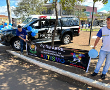 PCPR participa de caminhada para conscientização sobre autismo em Manoel Ribas