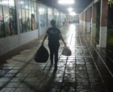 Com 104 agentes e muita tecnologia, forças de segurança do PR seguem apoiando o RS