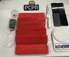 PCPR prende duas pessoas por tráfico e apreende 4,7 quilos de maconha em Curitiba