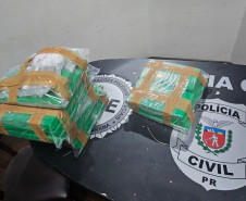 PCPR prende dois homens por tráfico de drogas e apreende 50 quilos de maconha em Curitiba