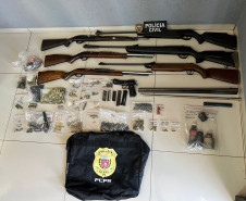PCPR prende homem em flagrante por posse ilegal de arma de fogo e outros crimes em Terra Rica