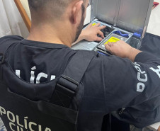 PCPR apreende documentos e computadores em operação contra suspeitos de fraude à licitação