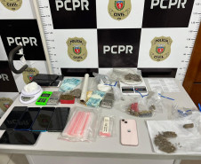 PCPR e PMPR prendem três homens e apreendem drogas em operação contra roubo e tráfico em Teixeira Soares
