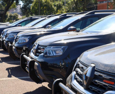 PCPR entrega 70 viaturas novas para diversas delegacias do estado