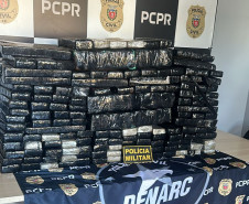 PCPR e PMPR apreendem 195 quilos de maconha em Cascavel