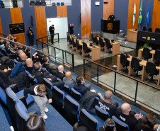 PCPR homenageia servidores com medalhas de serviço policial na Região Metropolitana de Curitiba