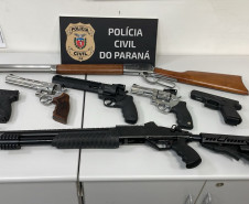 PCPR apreende sete armas de fogo em Curitiba